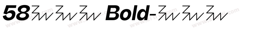 58微笑体 Bold字体转换